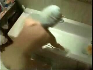 My nasty mum caught wanking in bath tube by spycam
