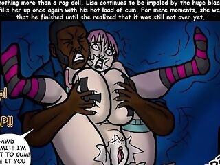 Tipsy Big bap Goth nymph fucked by police officer (Comic)
