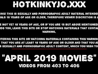 APRIL 2019 News at HOTKINKYJO site extreme anal prolapse, dildos & going knuckle deep