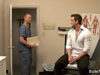 Hot gay gets ass examined by medic